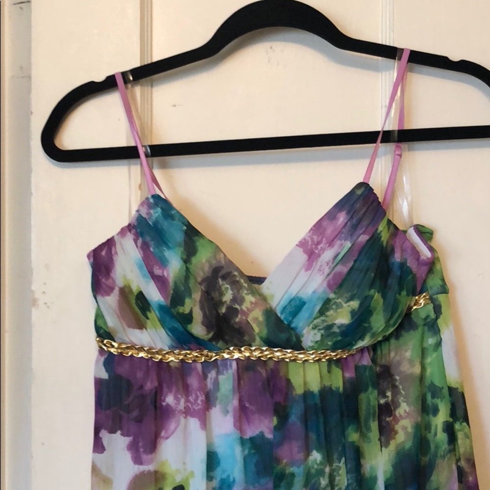 Watercolor mini dress